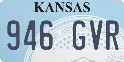 KS license plate 946GVR