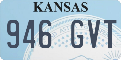 KS license plate 946GVT