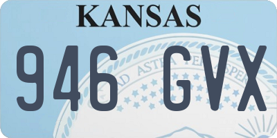 KS license plate 946GVX