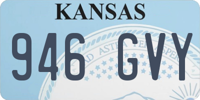 KS license plate 946GVY