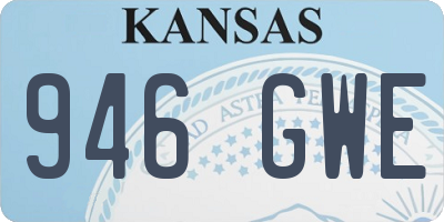 KS license plate 946GWE