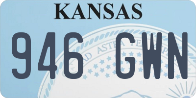 KS license plate 946GWN