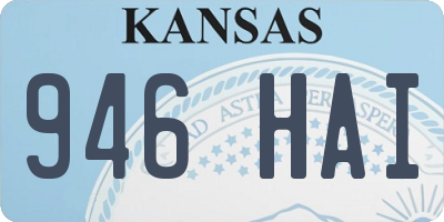 KS license plate 946HAI