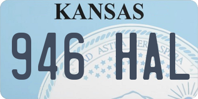 KS license plate 946HAL