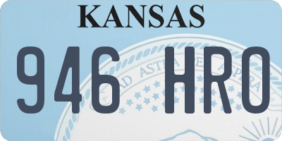 KS license plate 946HRO