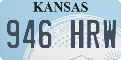 KS license plate 946HRW