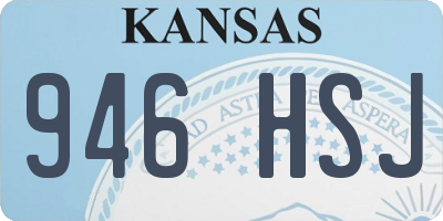 KS license plate 946HSJ
