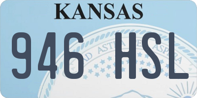 KS license plate 946HSL