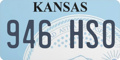 KS license plate 946HSO
