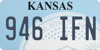 KS license plate 946IFN