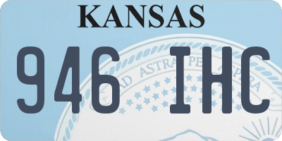 KS license plate 946IHC