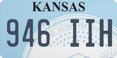 KS license plate 946IIH