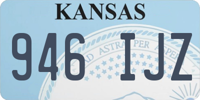 KS license plate 946IJZ