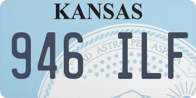 KS license plate 946ILF