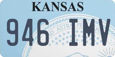 KS license plate 946IMV