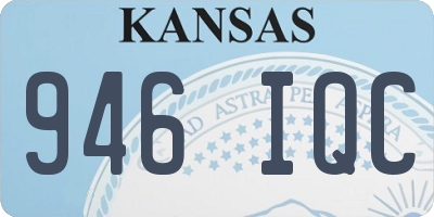 KS license plate 946IQC