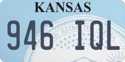 KS license plate 946IQL