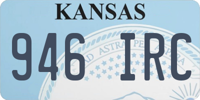 KS license plate 946IRC