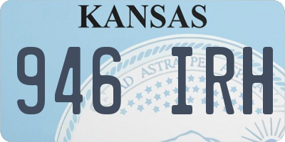 KS license plate 946IRH