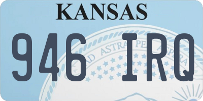 KS license plate 946IRQ