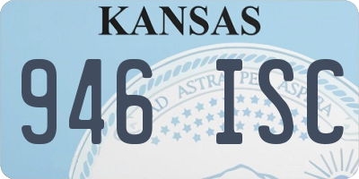 KS license plate 946ISC