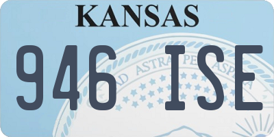 KS license plate 946ISE