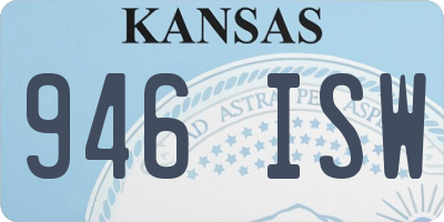 KS license plate 946ISW