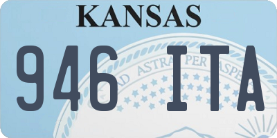 KS license plate 946ITA
