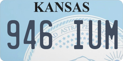 KS license plate 946IUM