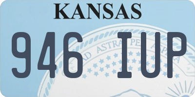 KS license plate 946IUP