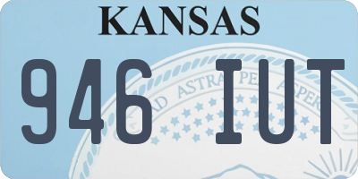 KS license plate 946IUT