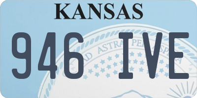 KS license plate 946IVE
