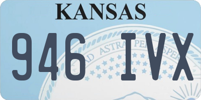 KS license plate 946IVX