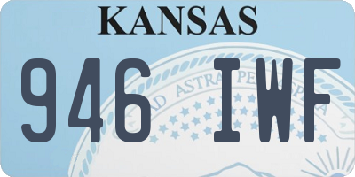KS license plate 946IWF