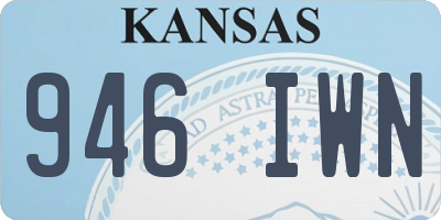 KS license plate 946IWN