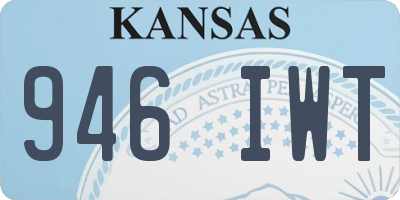 KS license plate 946IWT
