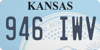 KS license plate 946IWV