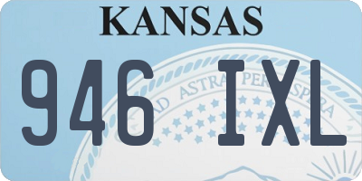 KS license plate 946IXL