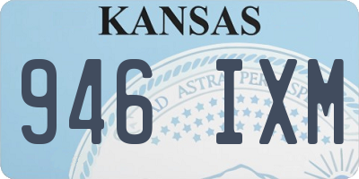 KS license plate 946IXM