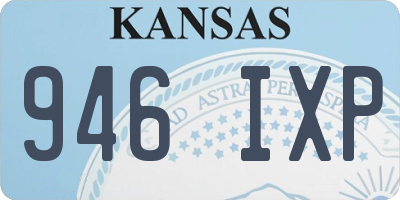 KS license plate 946IXP