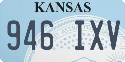 KS license plate 946IXV