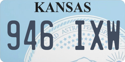 KS license plate 946IXW
