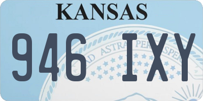 KS license plate 946IXY