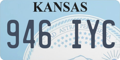 KS license plate 946IYC