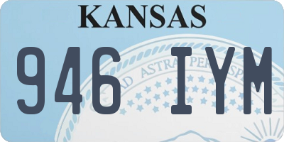 KS license plate 946IYM