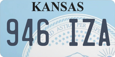 KS license plate 946IZA