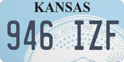 KS license plate 946IZF