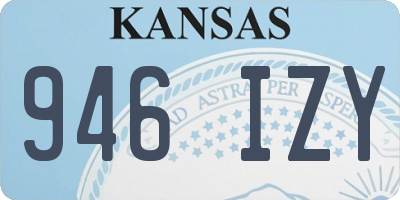 KS license plate 946IZY
