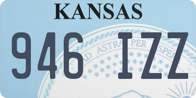 KS license plate 946IZZ