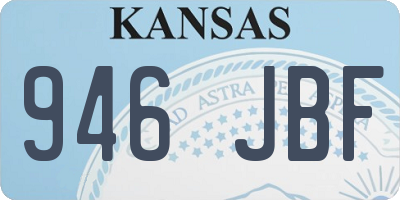 KS license plate 946JBF